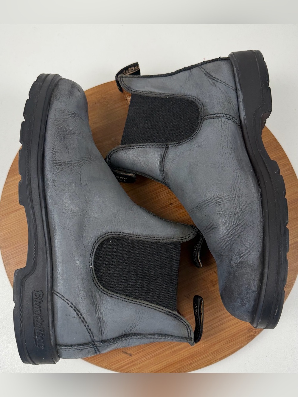 Blundstone Men's Black Leather Chukka Chelsea Boots - Picture 6 of 10